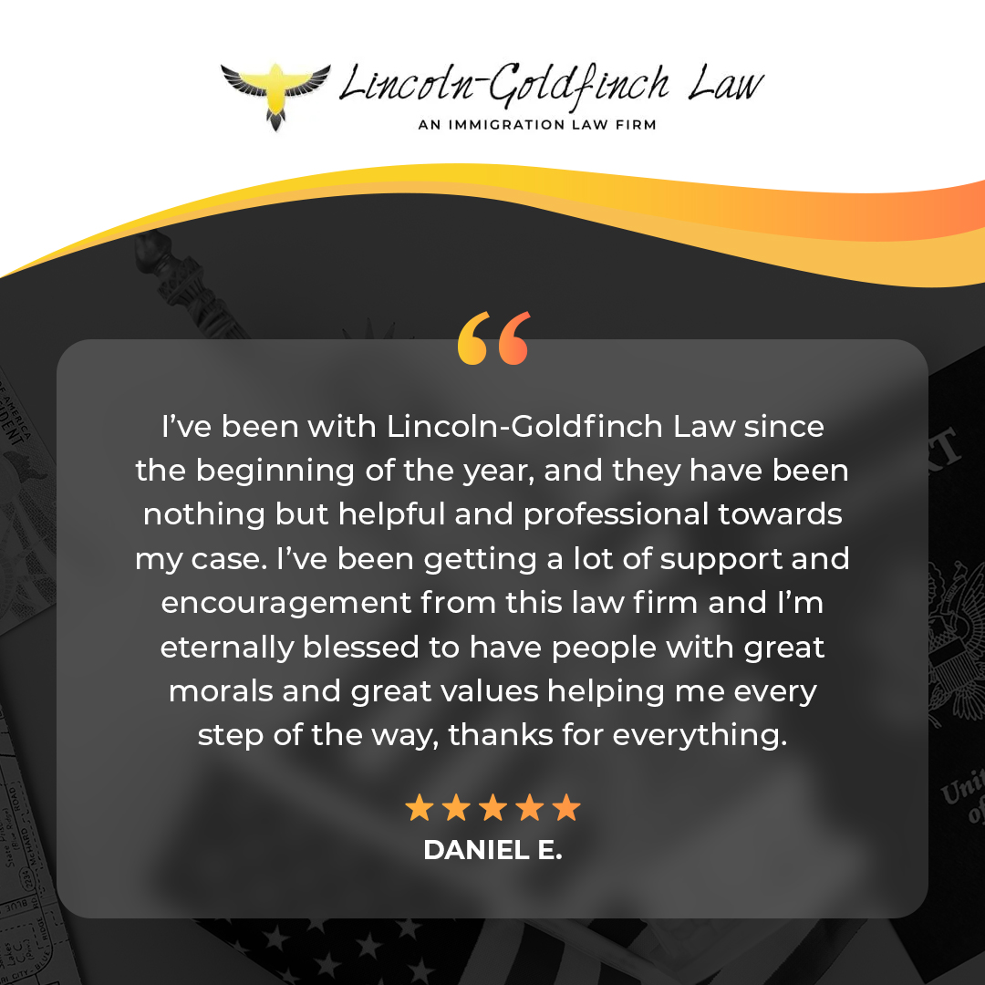 Lincoln-Goldfinch Law - Testimonio De Cliente De Daniel E.