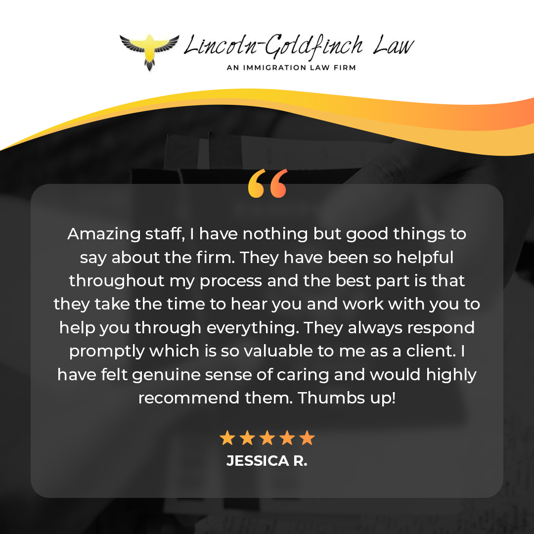 Lincoln-Goldfinch Law - Testimonio De Cliente De Jessica R.