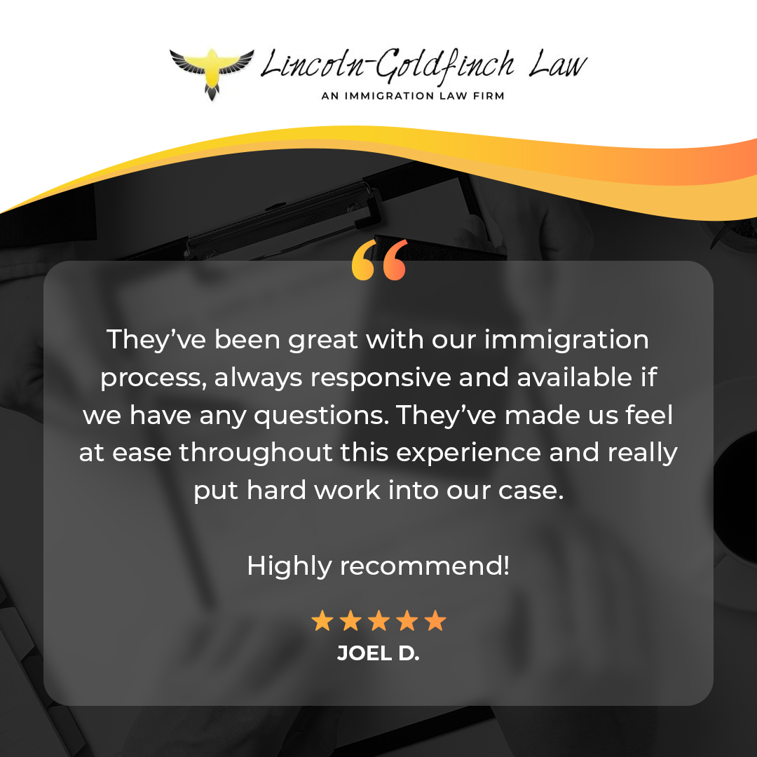 Lincoln-Goldfinch Law - Testimonio De Cliente De Joel D.