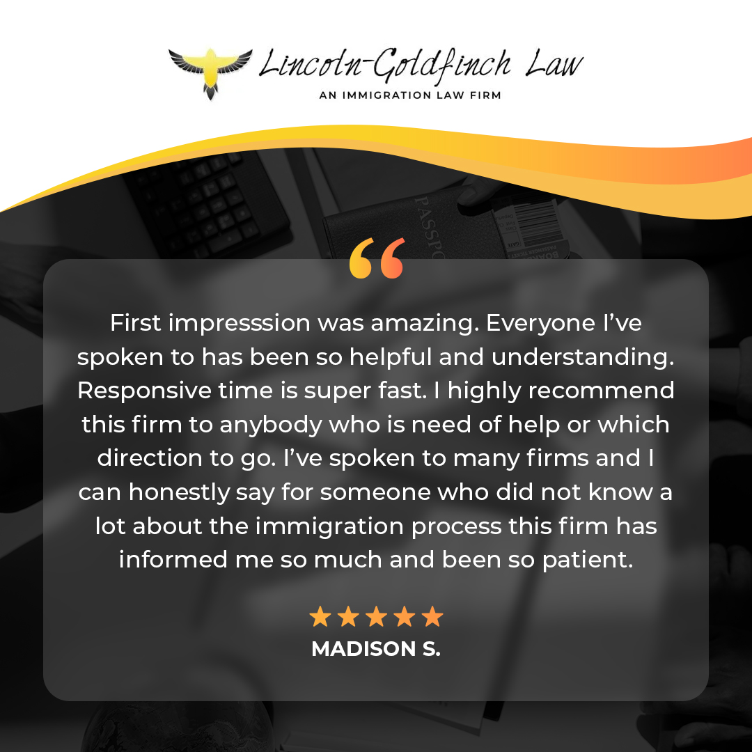 Lincoln-Goldfinch Law - Testimonio De Cliente De Madison S.