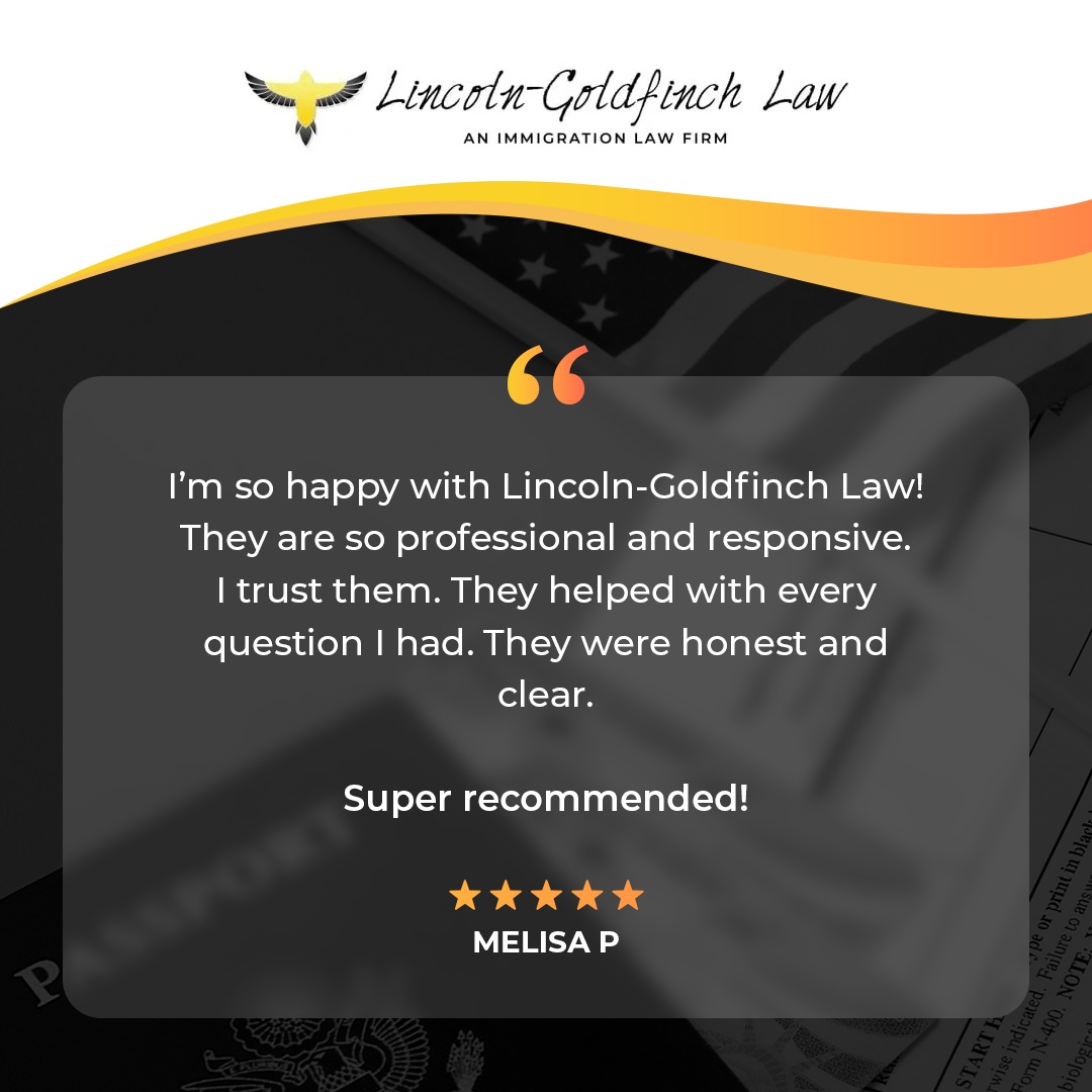 Lincoln-Goldfinch Law - Testimonio De cliente De Melisa P.