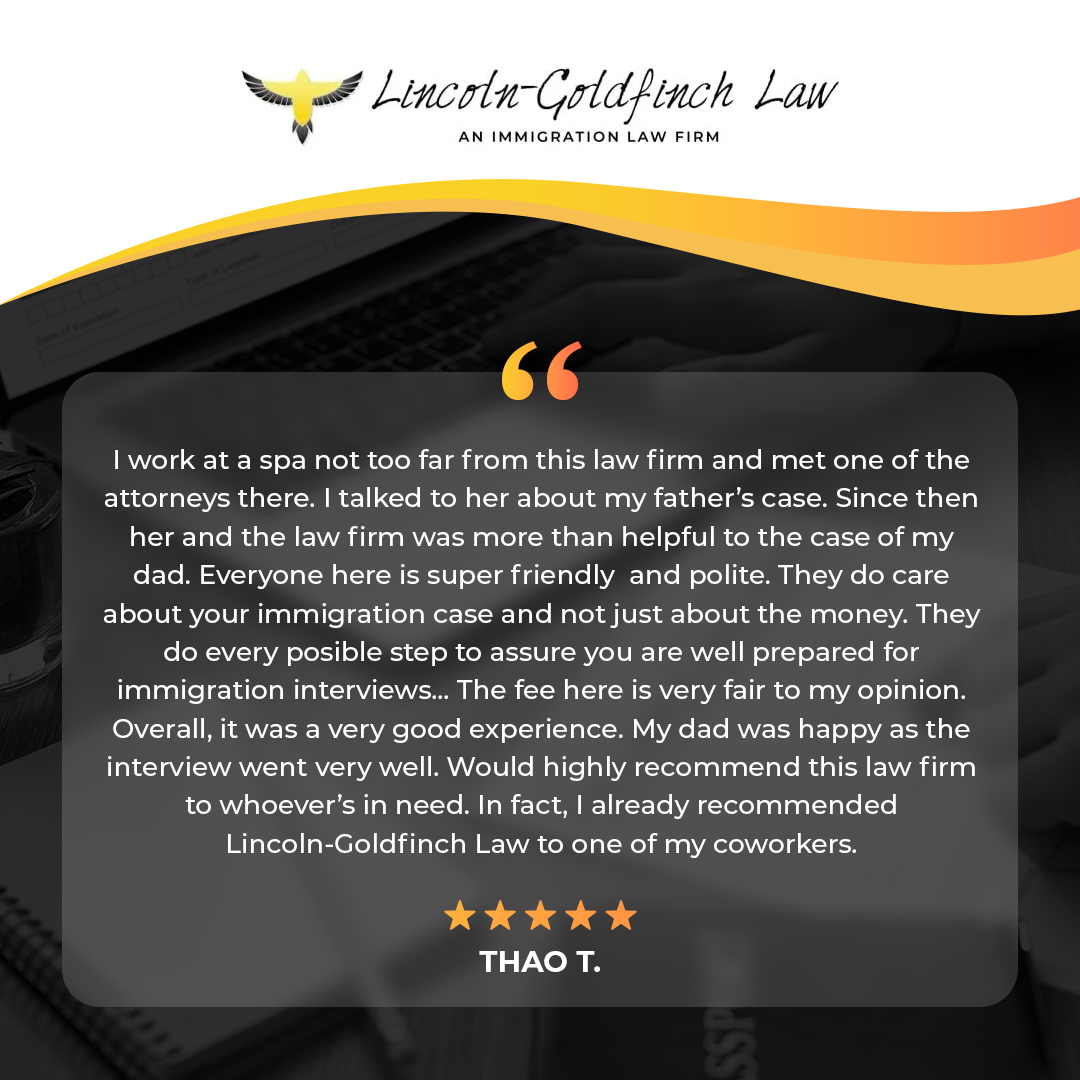 Lincoln-Goldfinch Law - Testimonio De Cliente De Thao T.